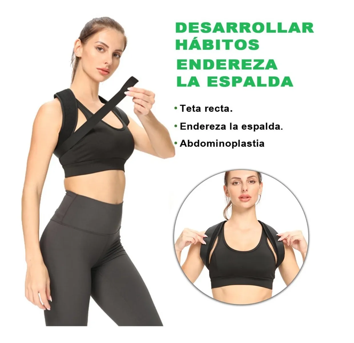Corrector Postura Espalda Para Hombre Y Mujer Ajustable Faja S