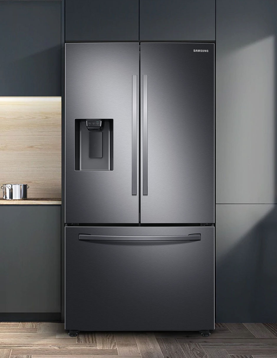 Refrigerador 27 pies french door c/dispensador color negro marca samsung