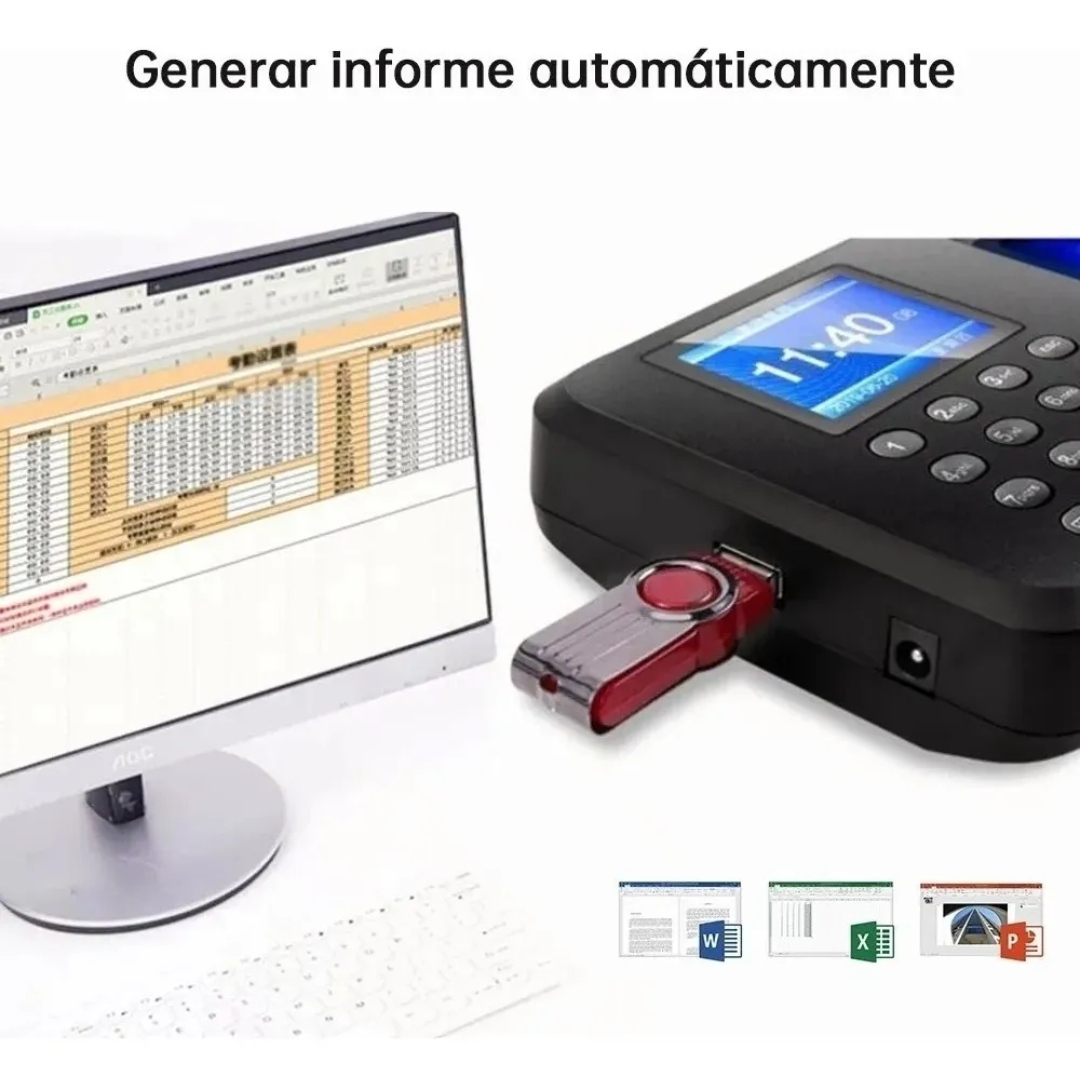 Reloj Checador Digital Biometrico Huella Software Incluido