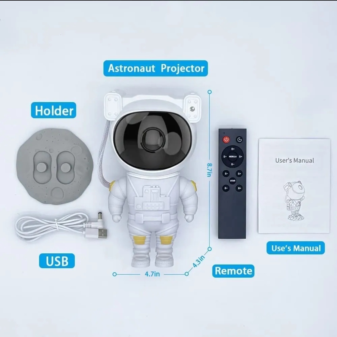 Lámparas Led Astronauta Proyector De Galáxia Estrella Mesa