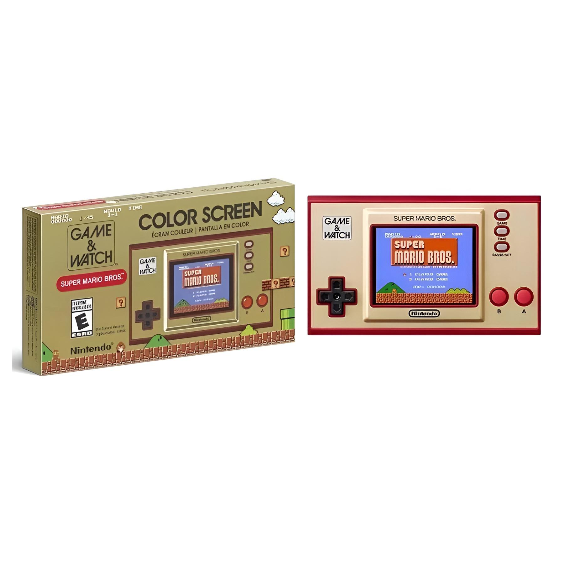 Nintendo Game & Watch Super Mario Bros. color rojo y dorado