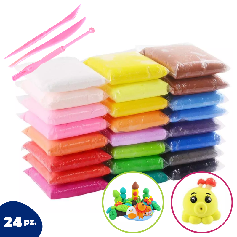 Foamy Moldeable sobre chico, 24 pzs