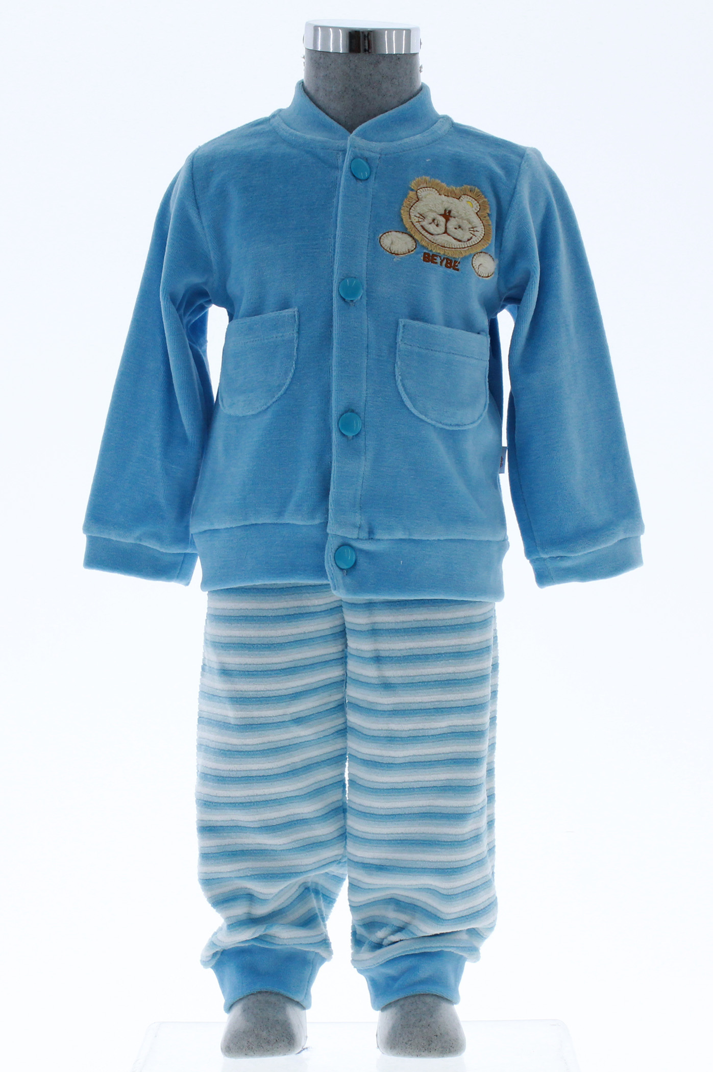 Conjunto Pants Bebe Color Azul 3199 0 a 2 Años.