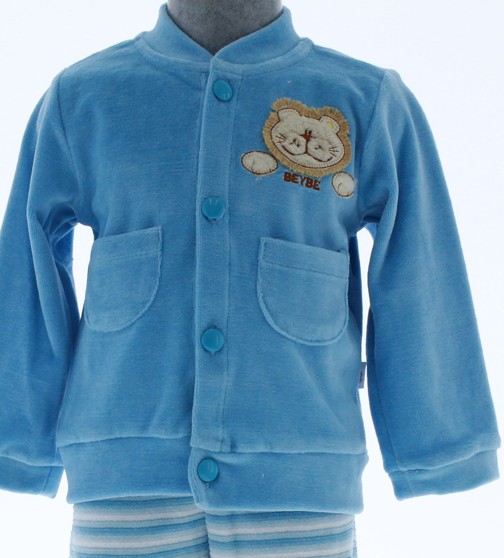 Conjunto Pants Bebe Color Azul 3199 0 a 2 Años.