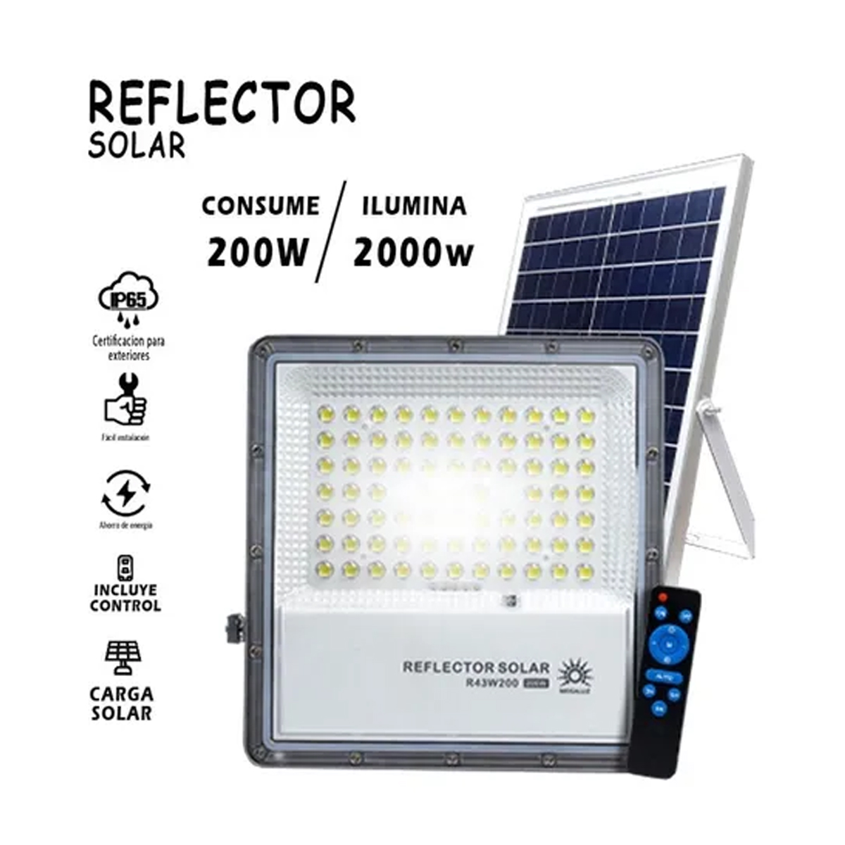 Reflector Solar LED Megaluz R42W200