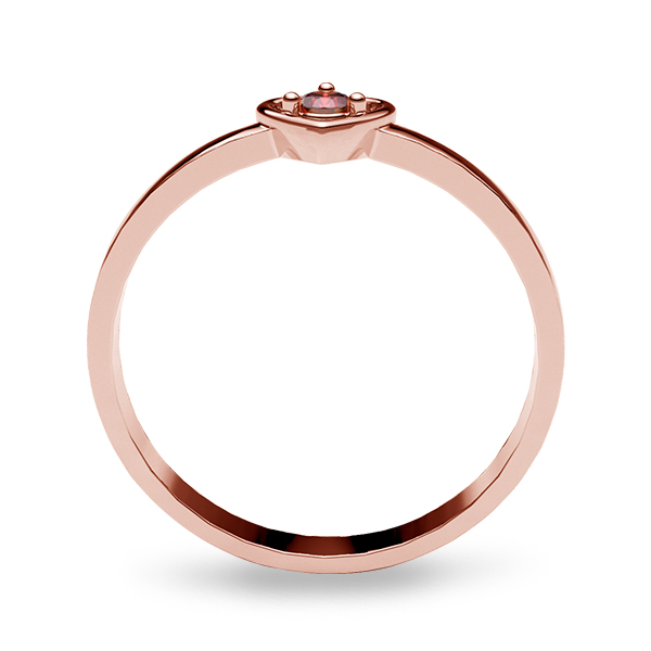 Anillo para dama/promesa en Oro Rosa de 10K Amelie Joyas
