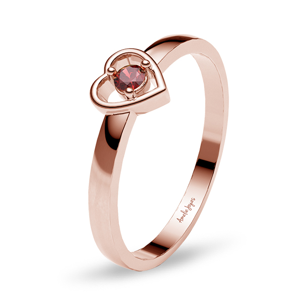 Anillo para dama/promesa en Oro Rosa de 10K Amelie Joyas