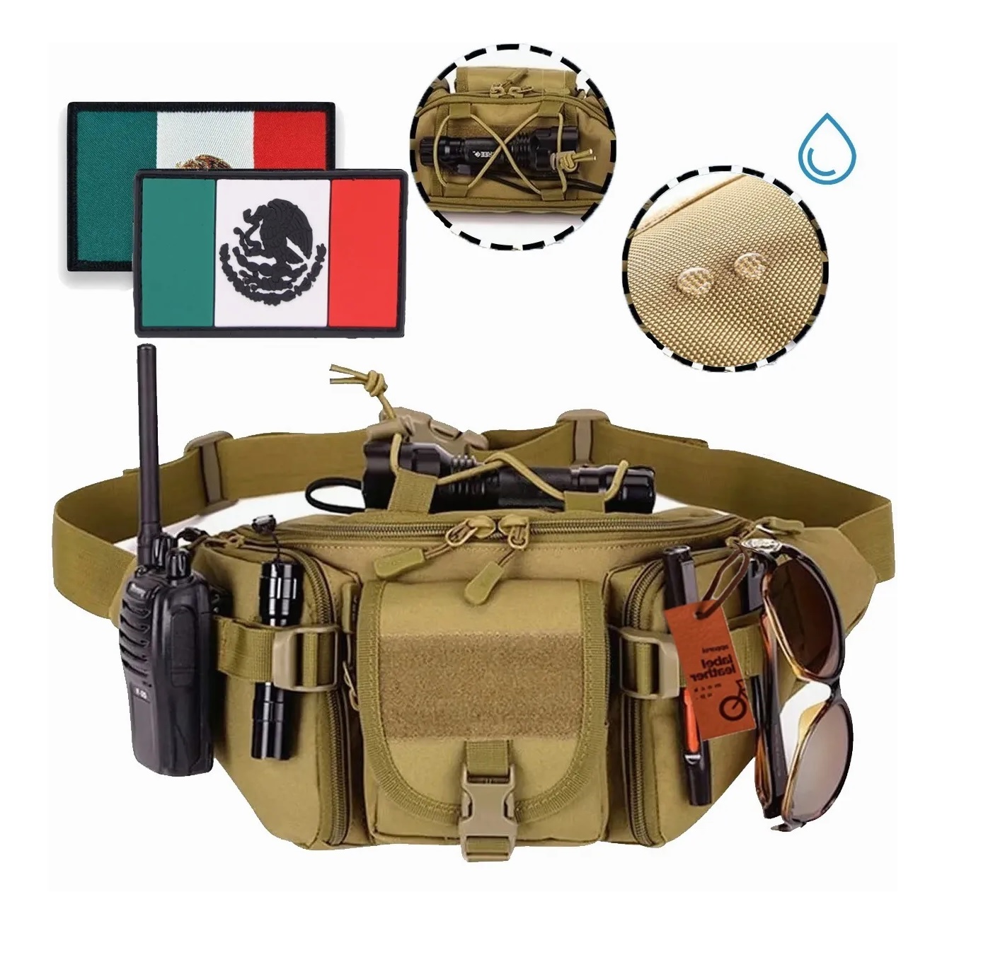 Cangurera Tactica Militar Impermeable Multifunción Durable