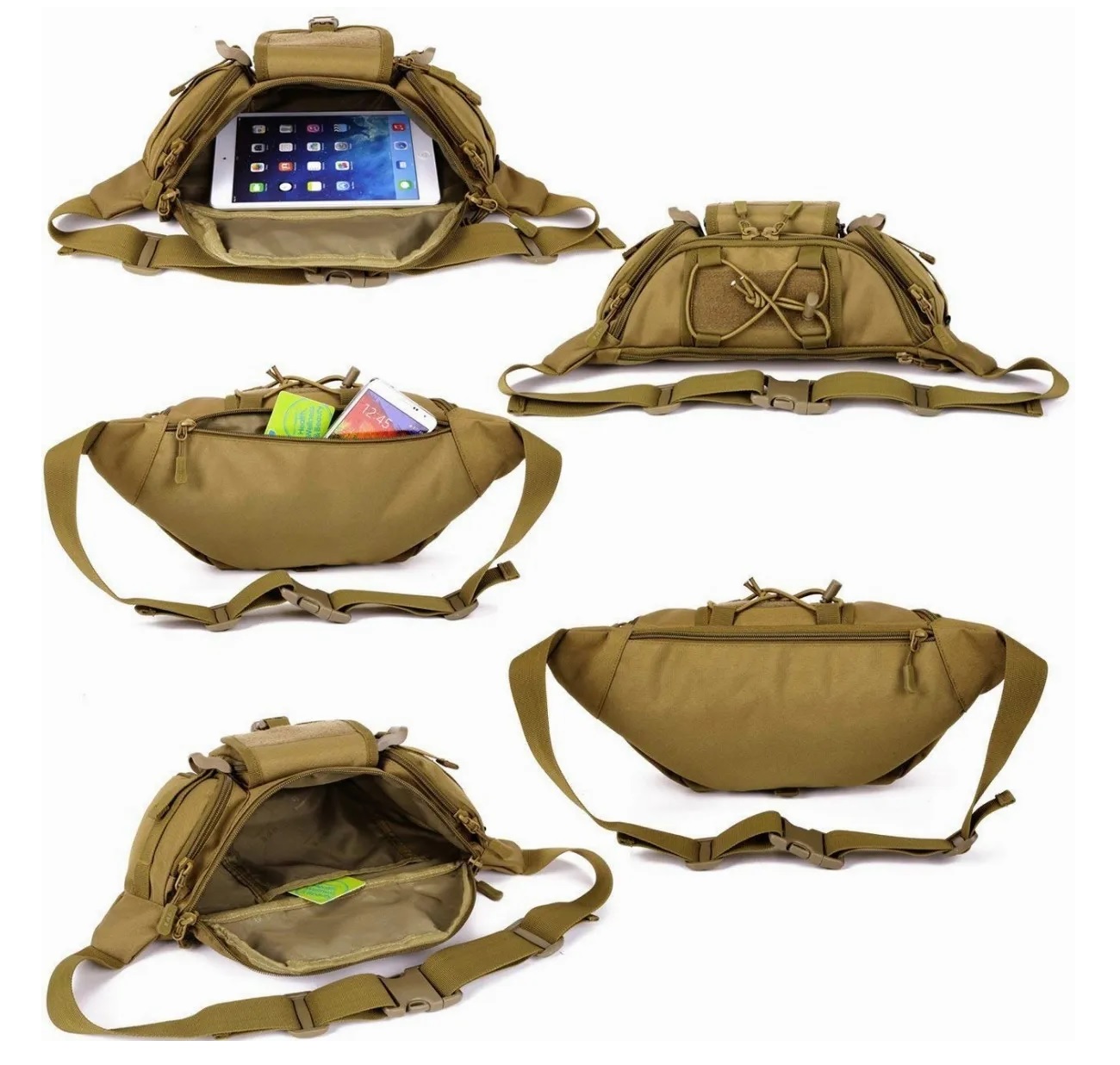 Cangurera Tactica Militar Impermeable Multifunción Durable