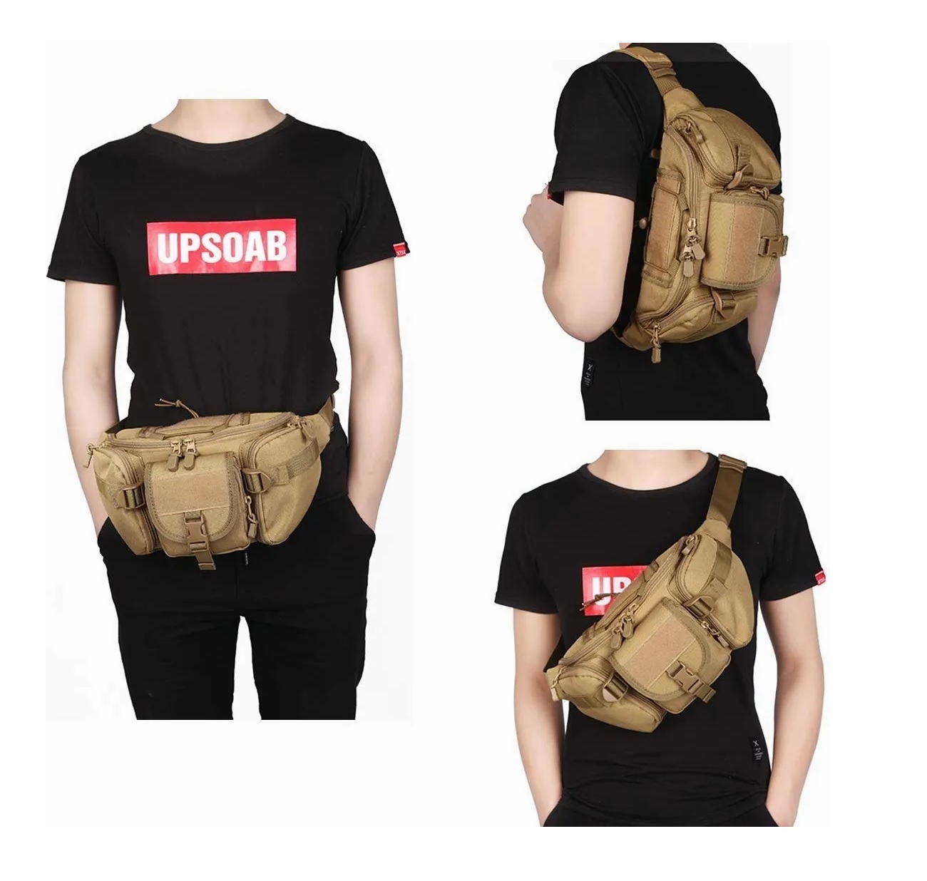 Cangurera Tactica Militar Impermeable Multifunción Durable