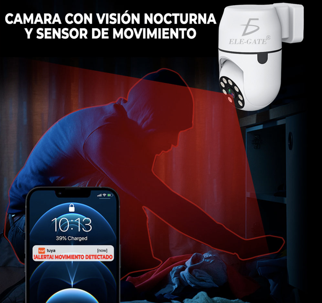 Cámara De Seguridad Inalámbrica Con Enchufe 1080p Wifi 2.4G