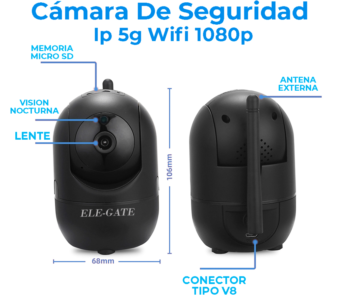 Cámara De Seguridad Ip 5g Wifi 1080p Ptz Vigilancia con Alexa