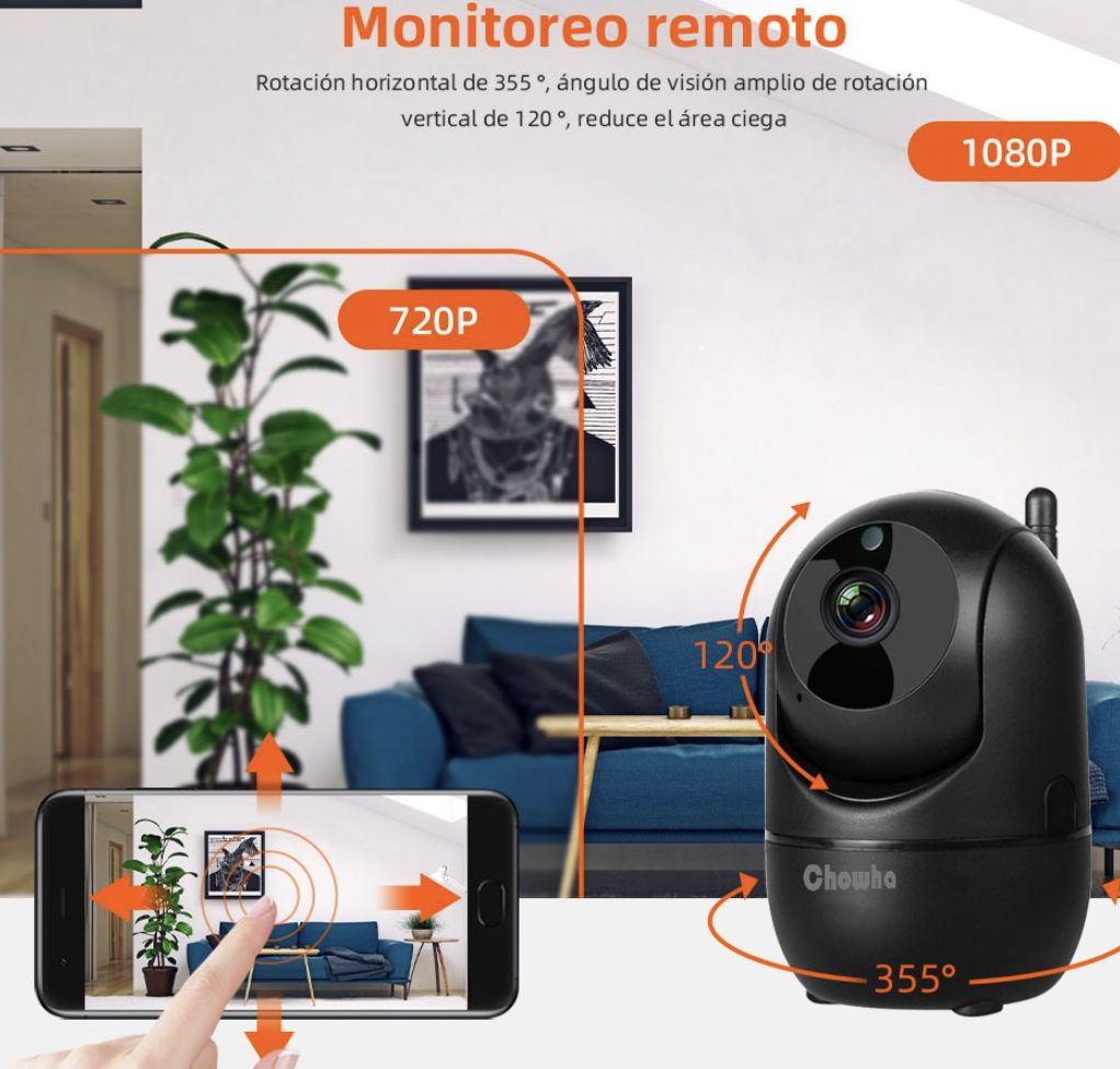 Cámara De Seguridad Ip 5g Wifi 1080p Ptz Vigilancia con Alexa