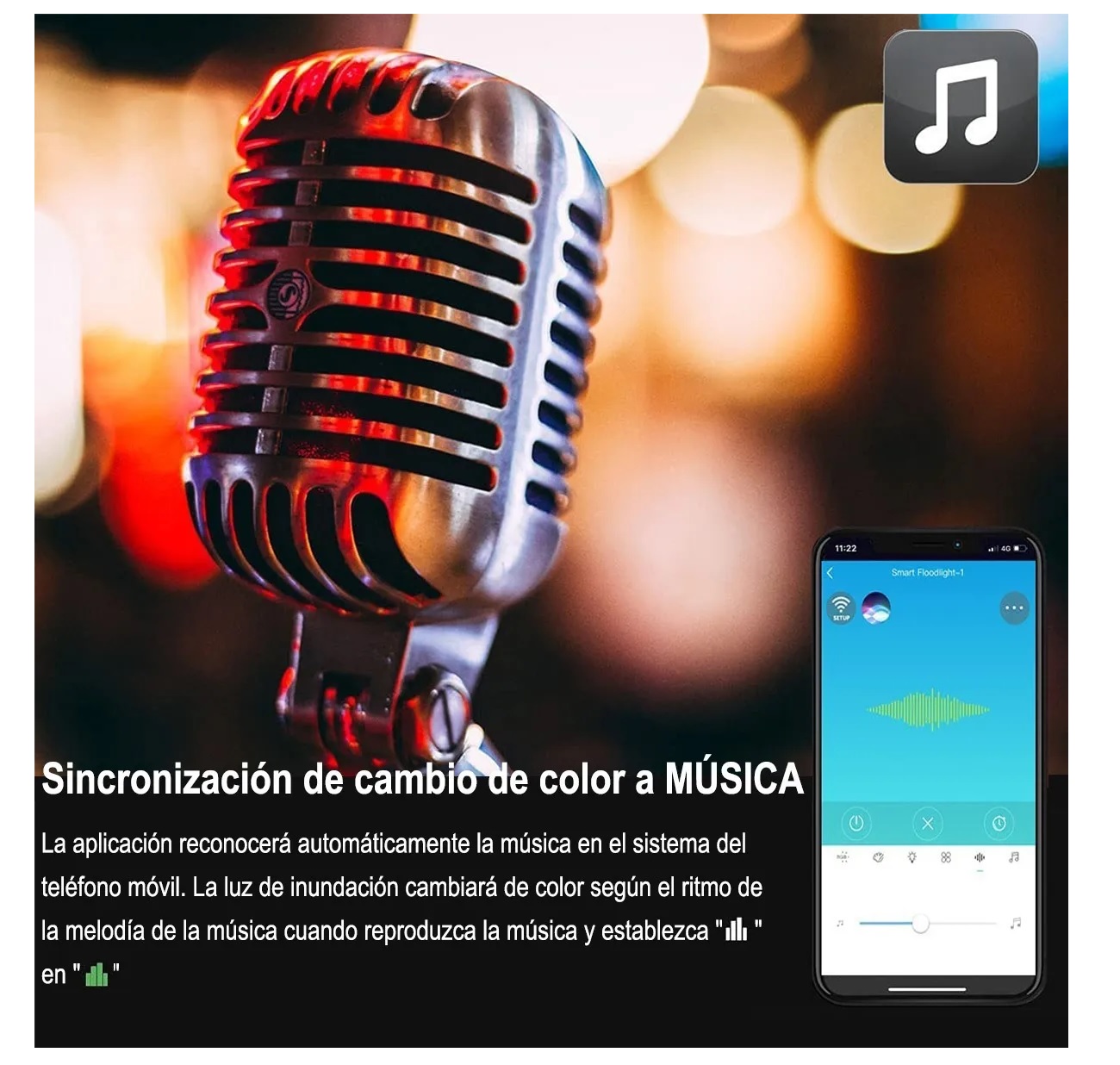 Reflector Led Rgb 15w Luses Led De Colores Exterior Ip66