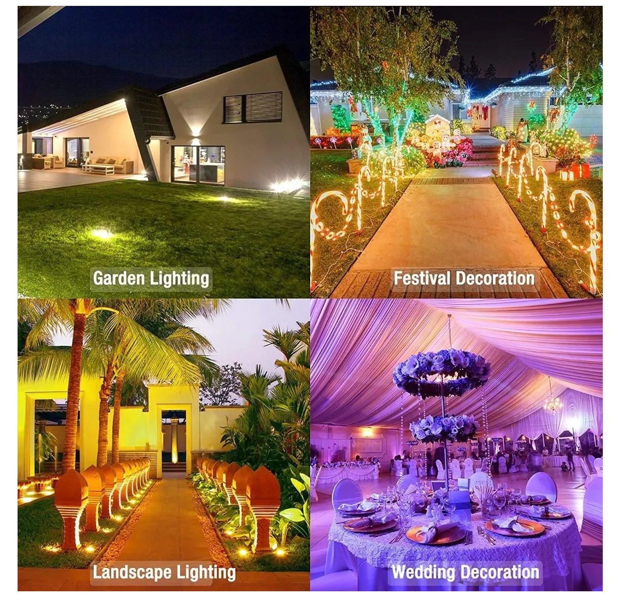 Reflector Led Rgb 15w Luses Led De Colores Exterior Ip66