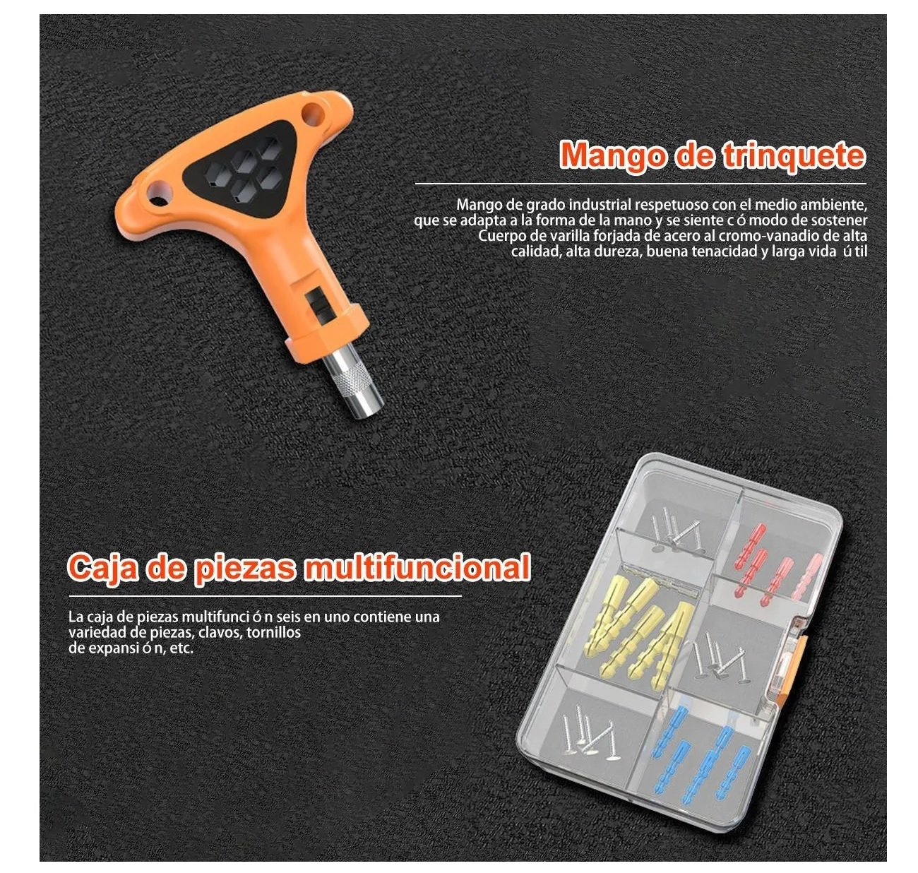 Juego De Herramientas De Reparación Mecánica De 82 Piezas