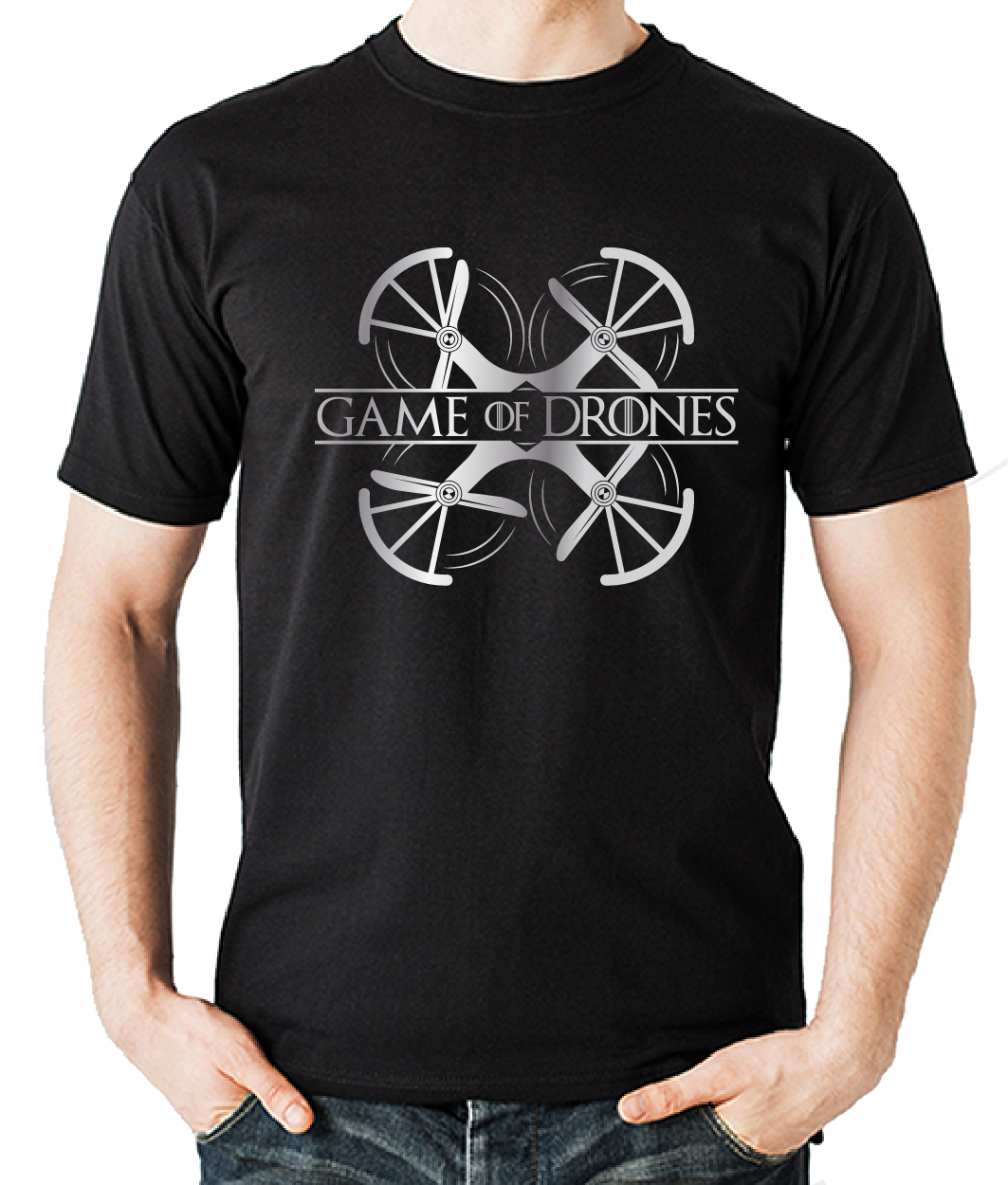 Playera para Hombre Gamer Drones Drone