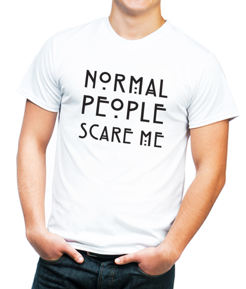 Playera para Hombre Normal People Scare Me