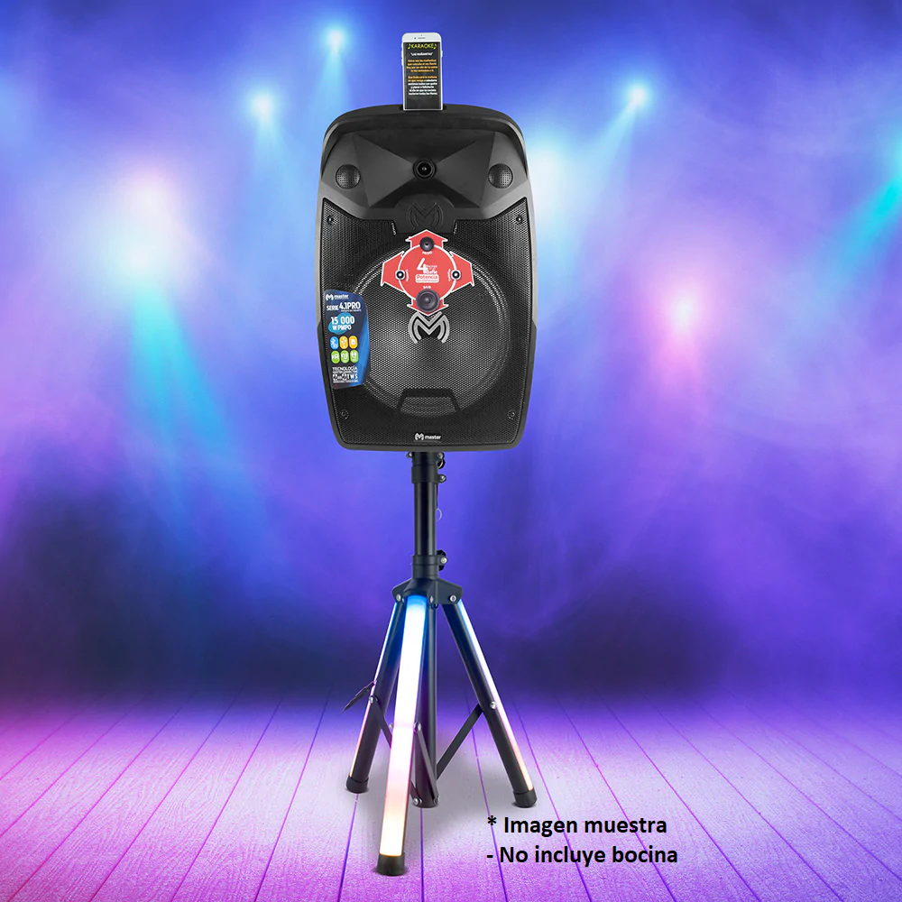 Soporte Tipo Pedestal - Tripie con Led para Bocinas / Master / MA-WSTANDLED