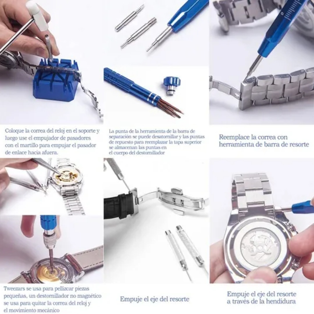 Kit De Herramientas Reparación De Joyero/relojero 185 Piezas