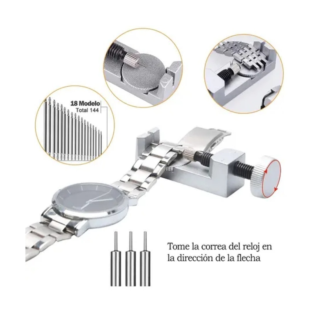 Kit De Herramientas Reparación De Joyero/relojero 185 Piezas