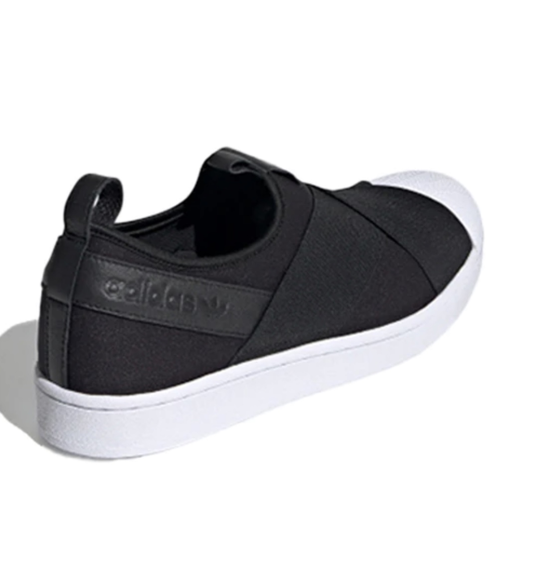 TENIS ADIDAS SUPERSTAR SLIP ON NEGRO CON BLANCO (FW7051)