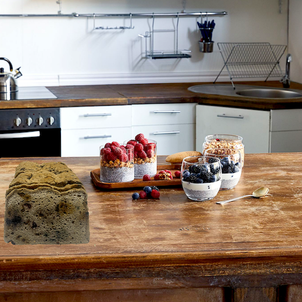 Pan Multigranos Certificado Sin Gluten, Lácteos Ni Huevo con Frutos Rojos 860 Gr Vegano, F.D.A Keto Friendly