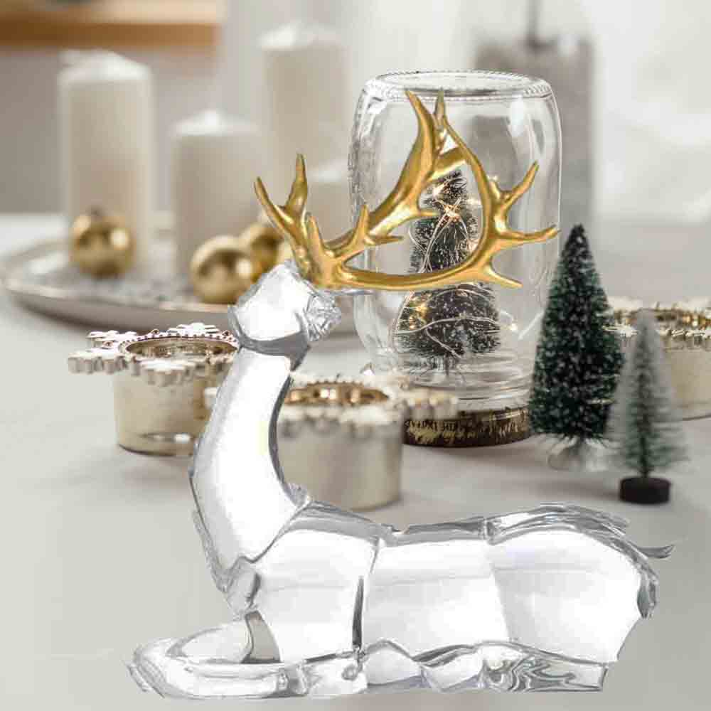 Venado sentaddo con cuernos dorados Kyuden Home