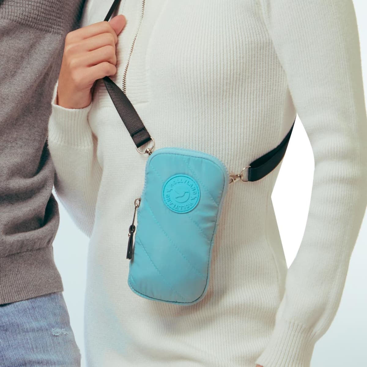 Bolsa para celular marca Holly Land, color Turquesa, para mujer, mod. 1055711