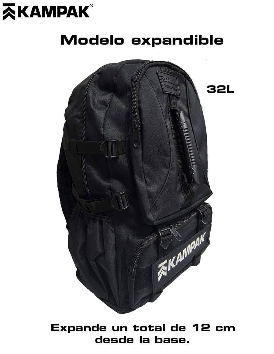 Super Mochila Tactica Kampak Mr04 Expandible Multiusos Grand