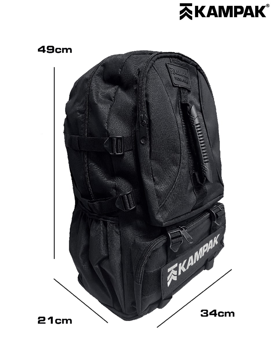 Super Mochila Tactica Kampak Mr04 Expandible Multiusos Grand