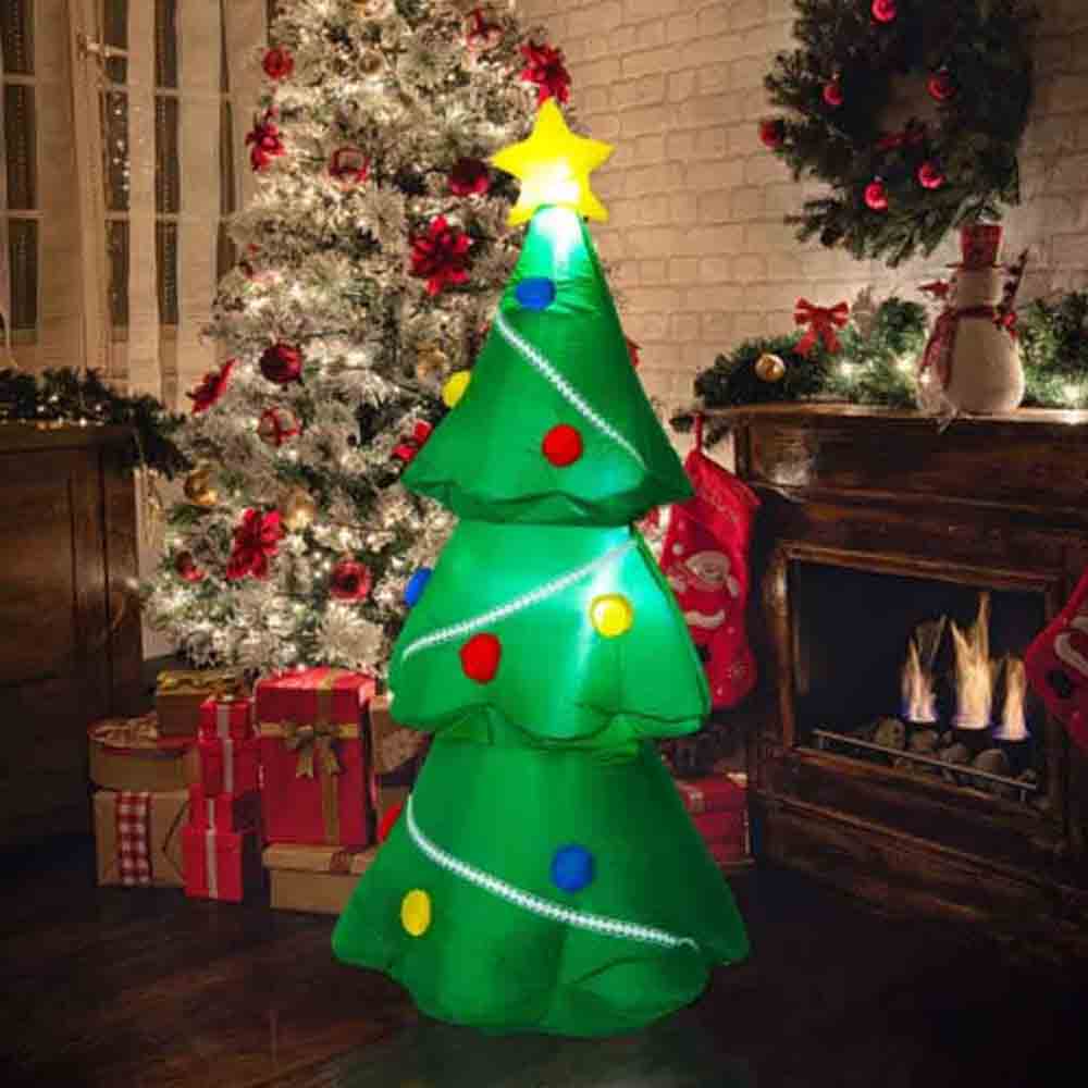 Inflable Navideño Arbol de Navidad Alto 1.50 m con Luz led integrada Kyuden Home