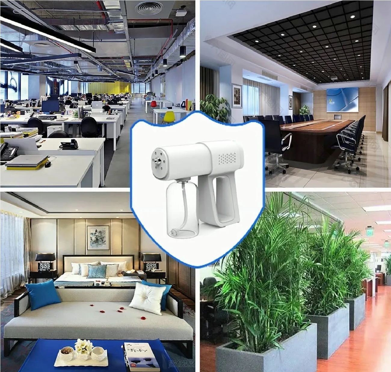 Desinfectante Pistola Sanitizante Nano Blu Spray Inalambrica