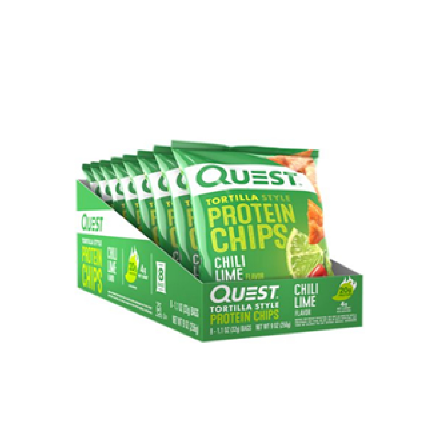 Quest Tortilla Style Protein Chips - Chili Lime (8 Bolsas)