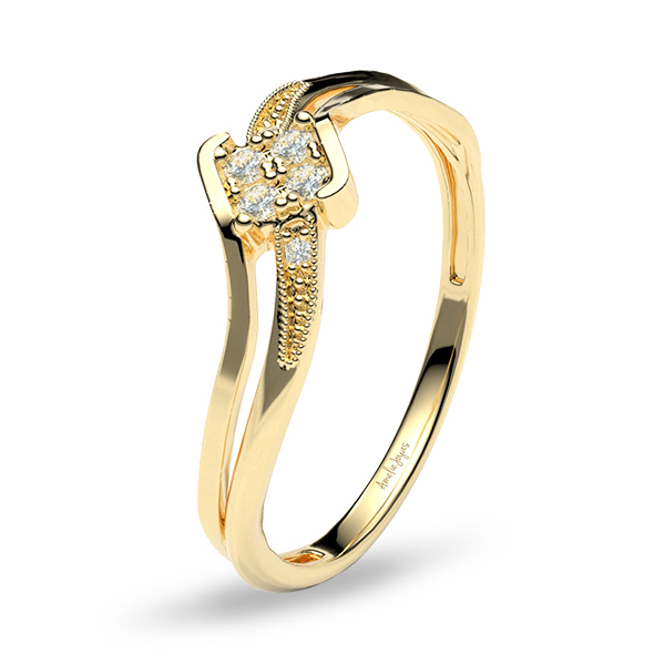 ANILLO DE COMPROMISO ORO AMARILLO – Amelie Joyas