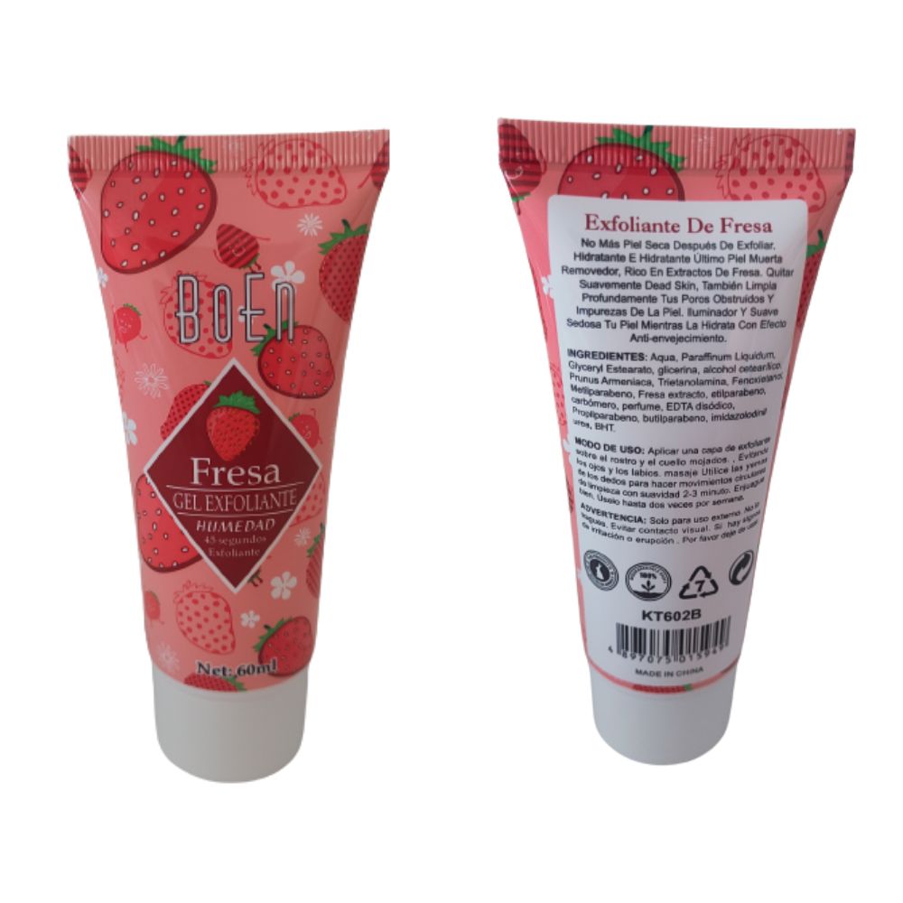 BOEN Kit 3 en 1 Limpieza Facial con Limpiador + Exfoliante y Suero Hidratante