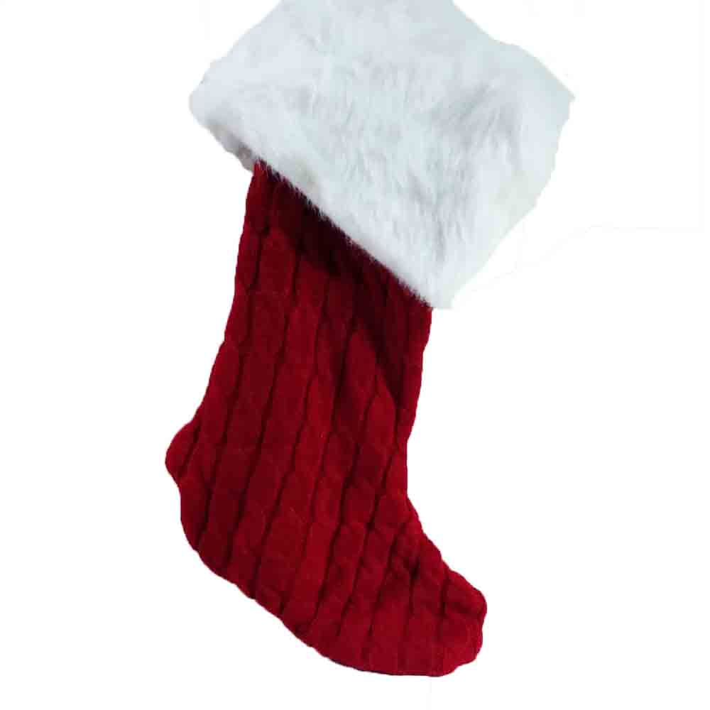 Botas Tejidas navideñas