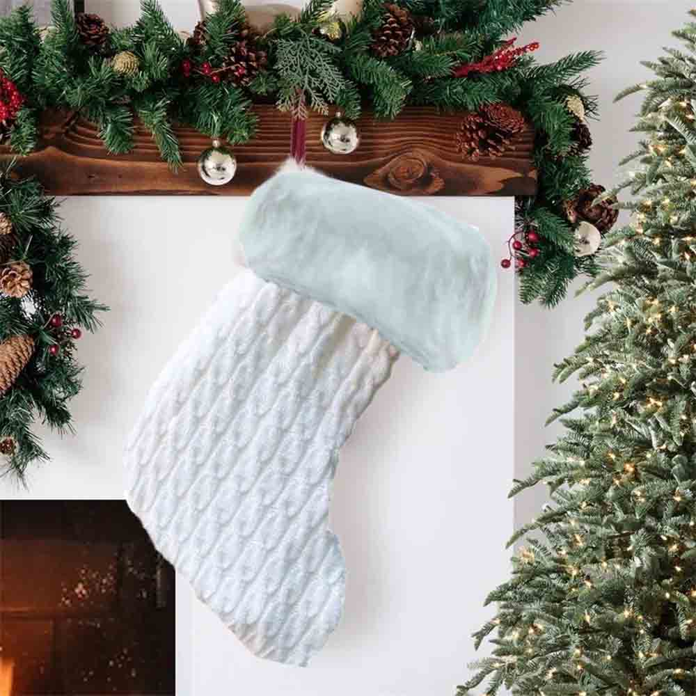 Botas Tejidas navideñas