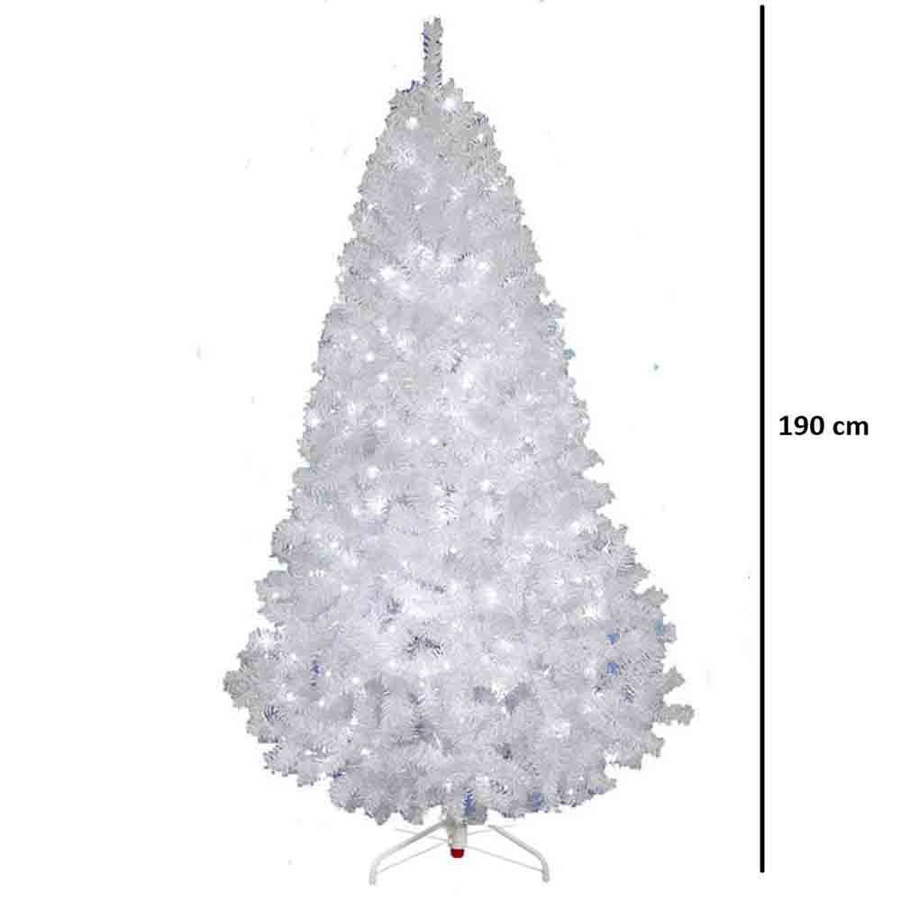 Arbol Navideño Toronto Blanco con luces 1.90 cm MM