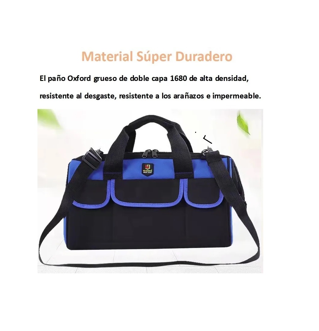 Maleta De Herramientas Gran Capacidad Mochila Organizador Azul