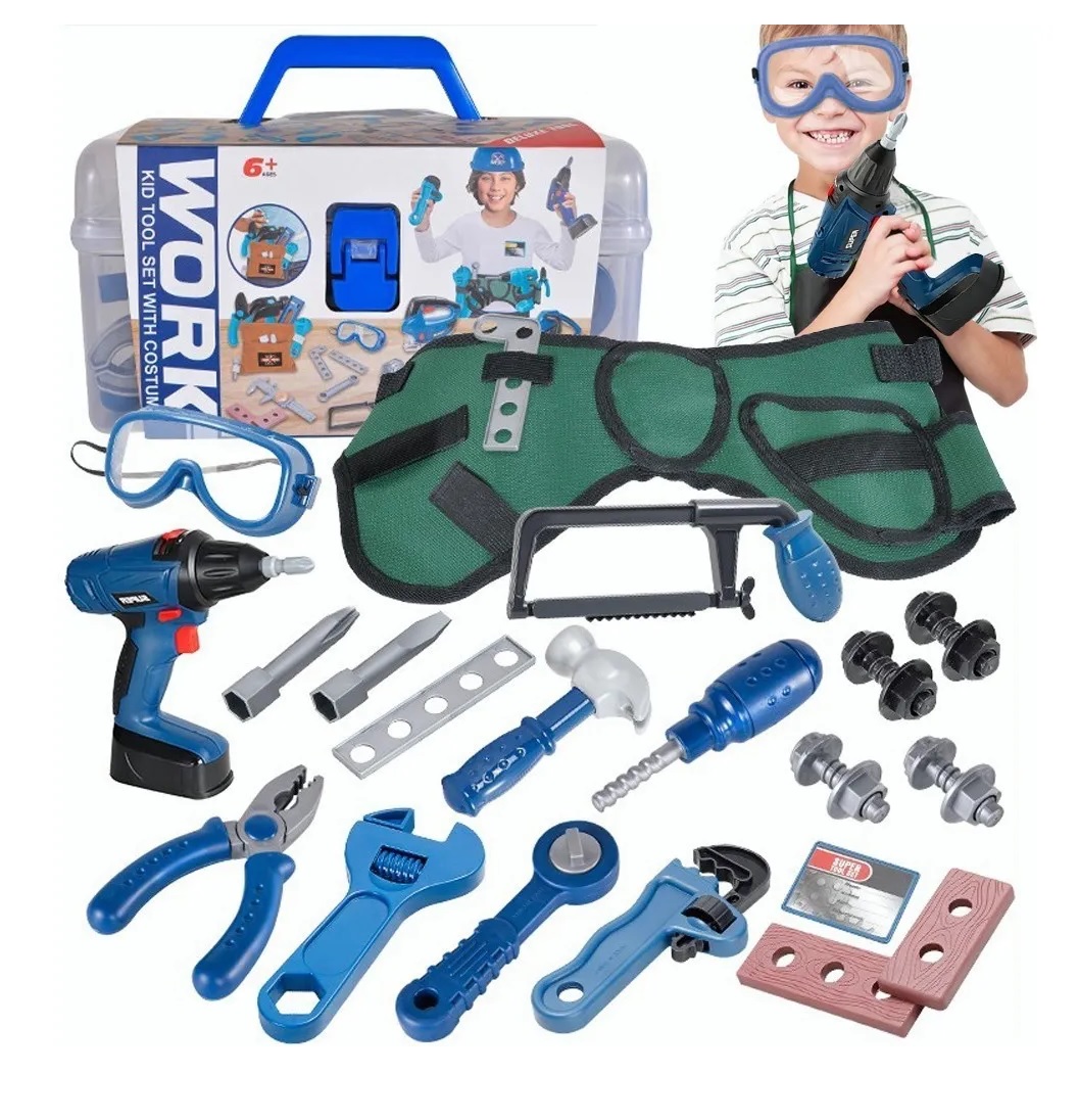 Juguete Herramientas Caja Taladro Infantil Accesorios