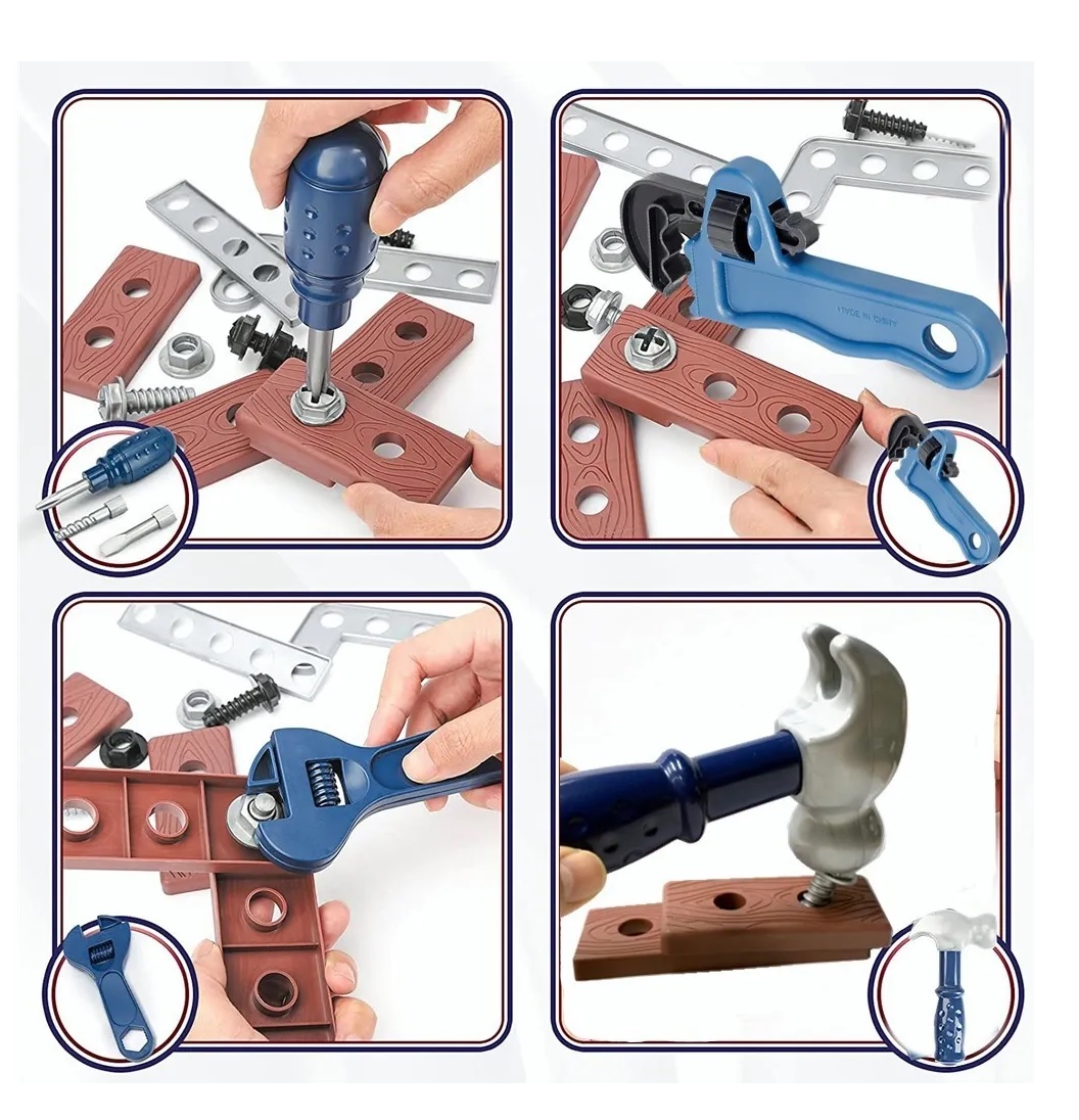 Juguete Herramientas Caja Taladro Infantil Accesorios