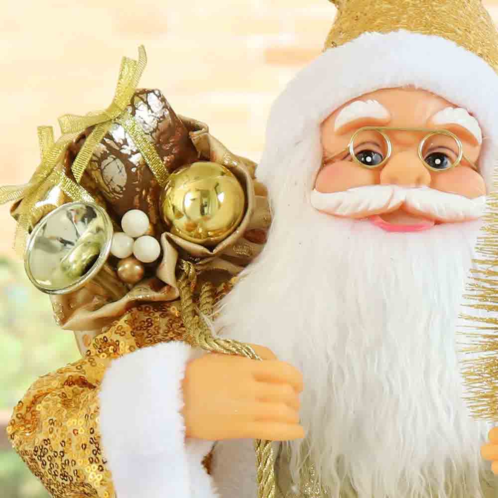 Santa Claus dorado 45 cm MM