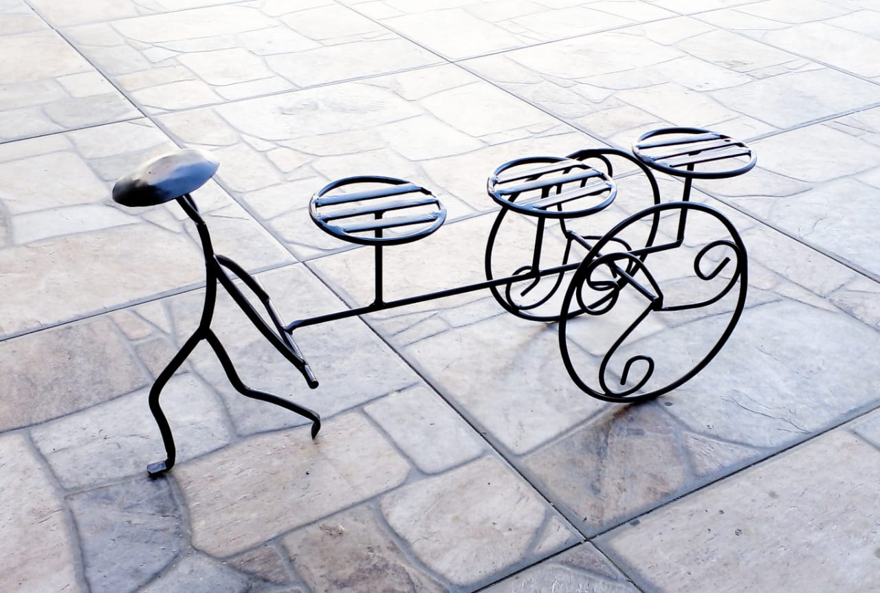 Carreta Decoracion Para Macetas