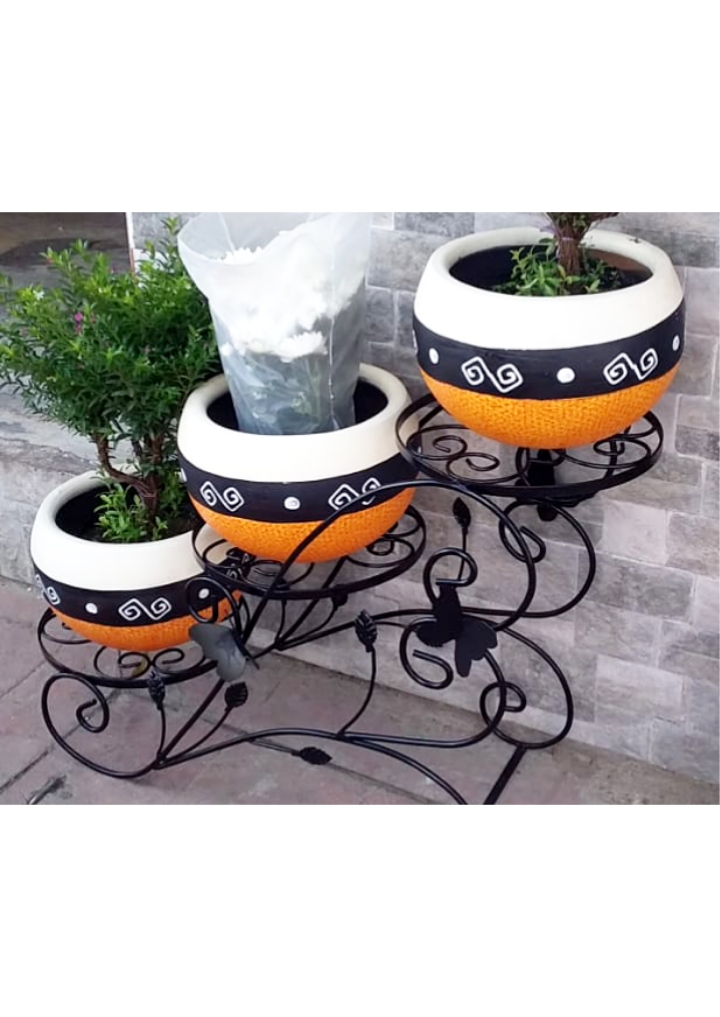 Plantas Triciclos Maceteros De Herreria Soporte Decorativo De