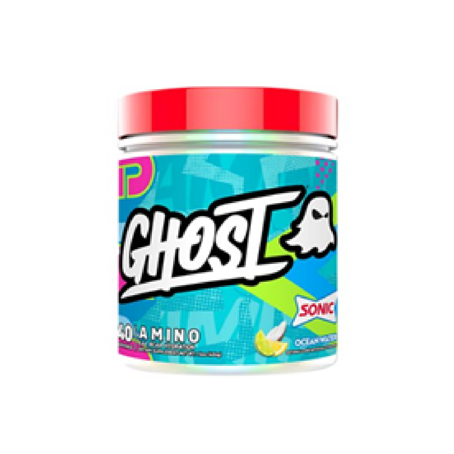 GHOST EAA & BCAA Amino Hydration - Agua del Océano (14 Oz. / 40 Porciones)