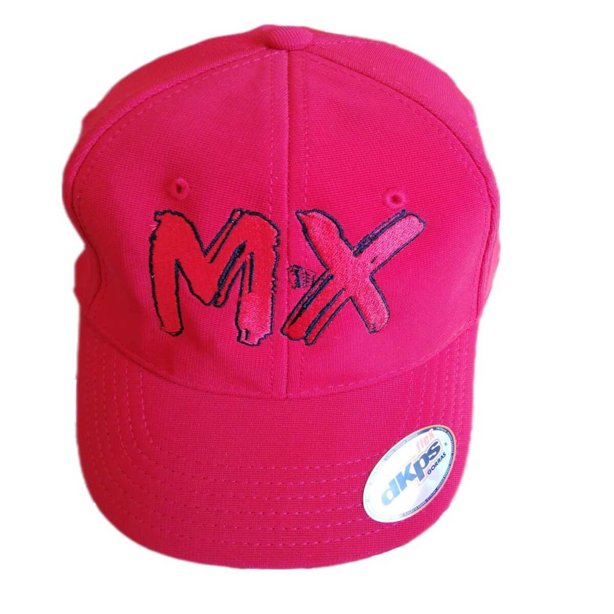 Gorra Letra Mx Rojo Béisbolera Deportiva Mod. Flex Mx México