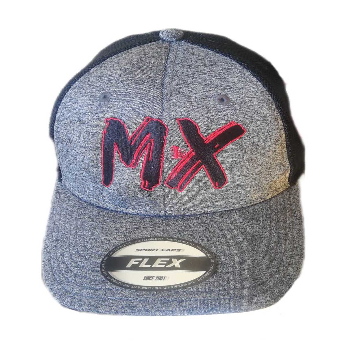 Gorra MX Gris/negro Camionero Mod. Trucker Flex Heat Letra Mx México