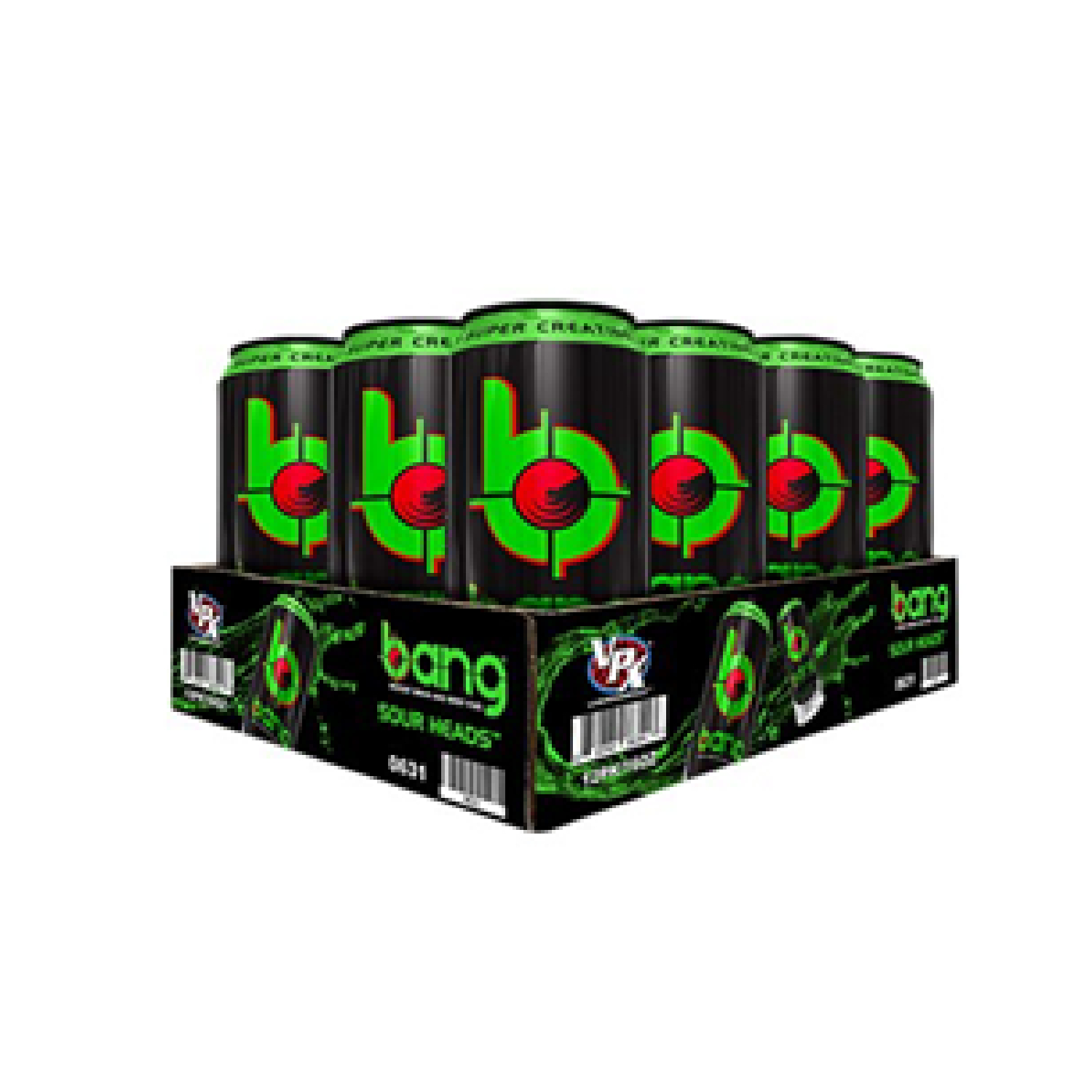 Bang Energy  -  cabezas agrias 12 pack , 16 fl oz.