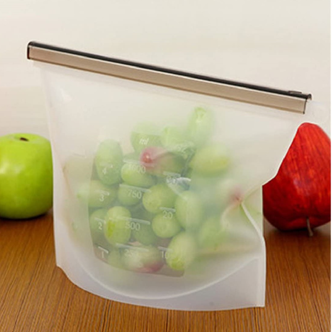 Bolsa de Silicon Tipo Ziploc de 1 Litro